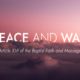 Peace and War