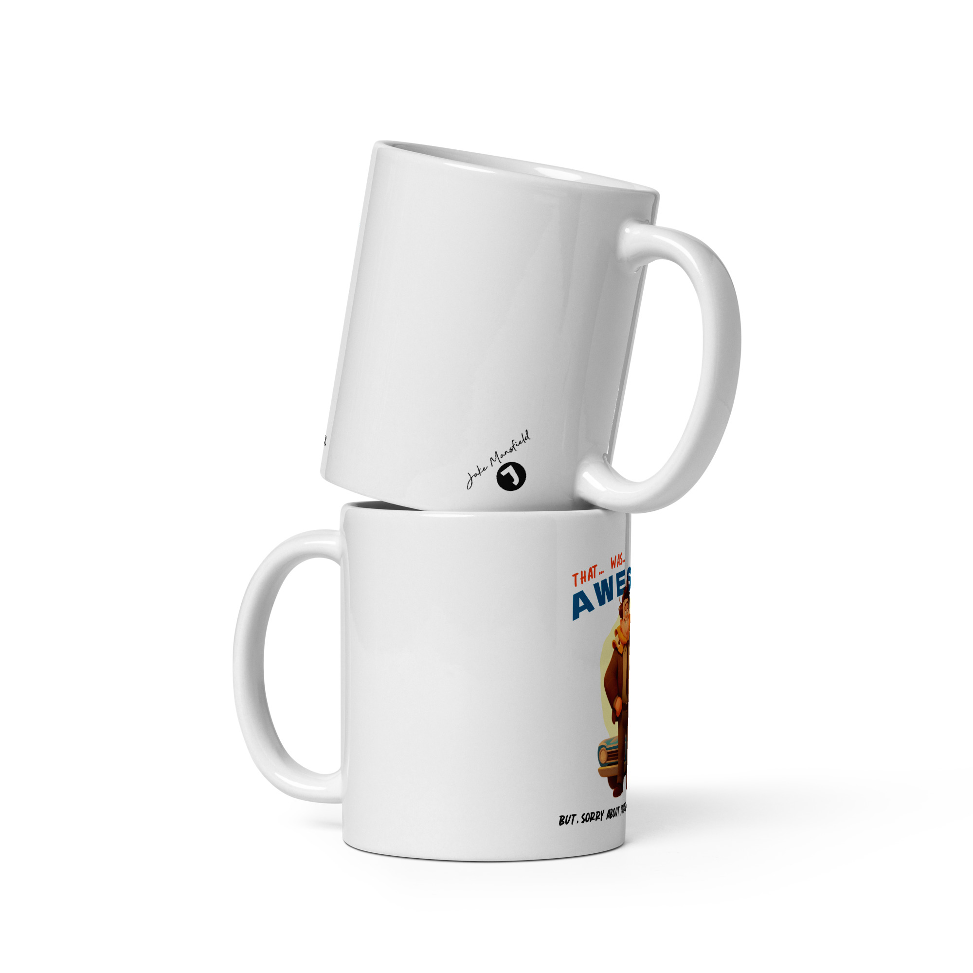That was AWESOME! Because sometimes words just aren’t enough – White glossy mug - Image 3