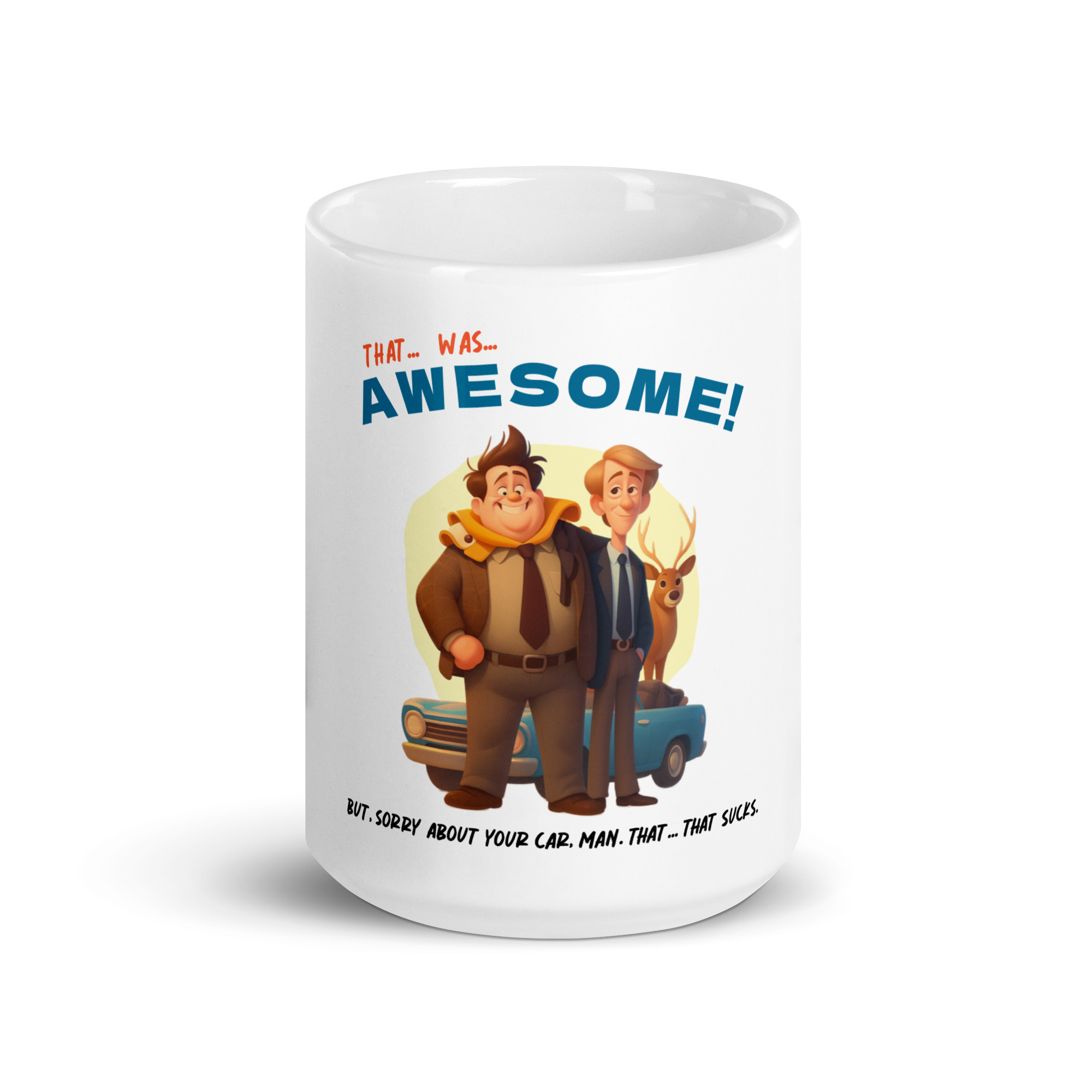 That was AWESOME! Because sometimes words just aren’t enough – White glossy mug
