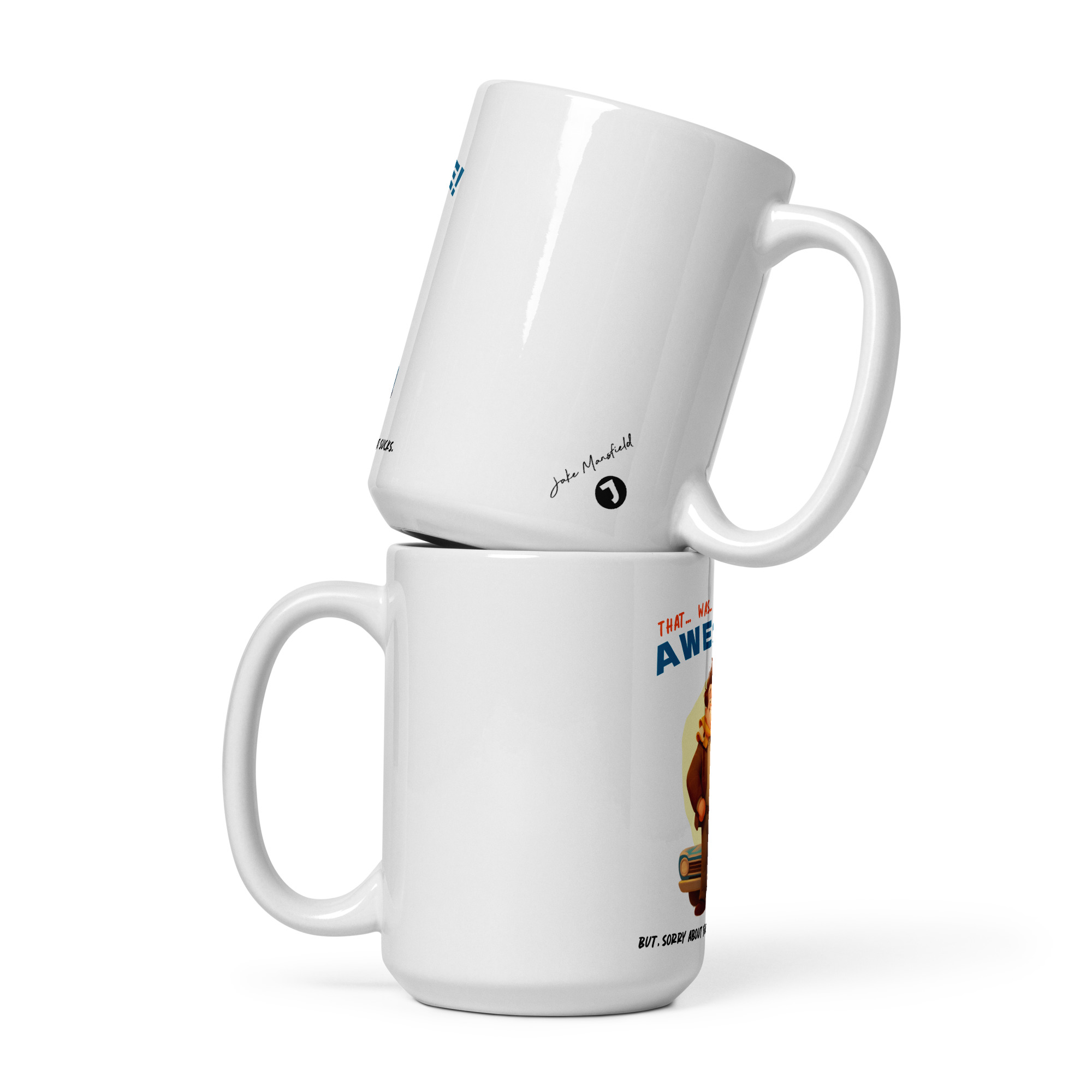 That was AWESOME! Because sometimes words just aren’t enough – White glossy mug - Image 4