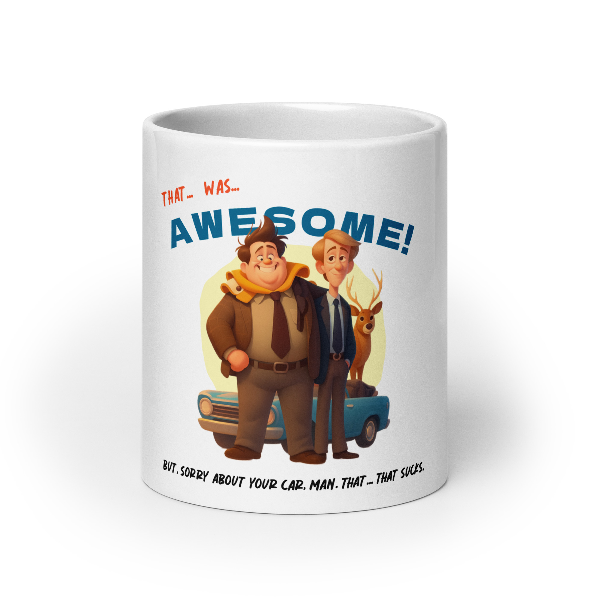 That was AWESOME! Because sometimes words just aren’t enough – White glossy mug - Image 7
