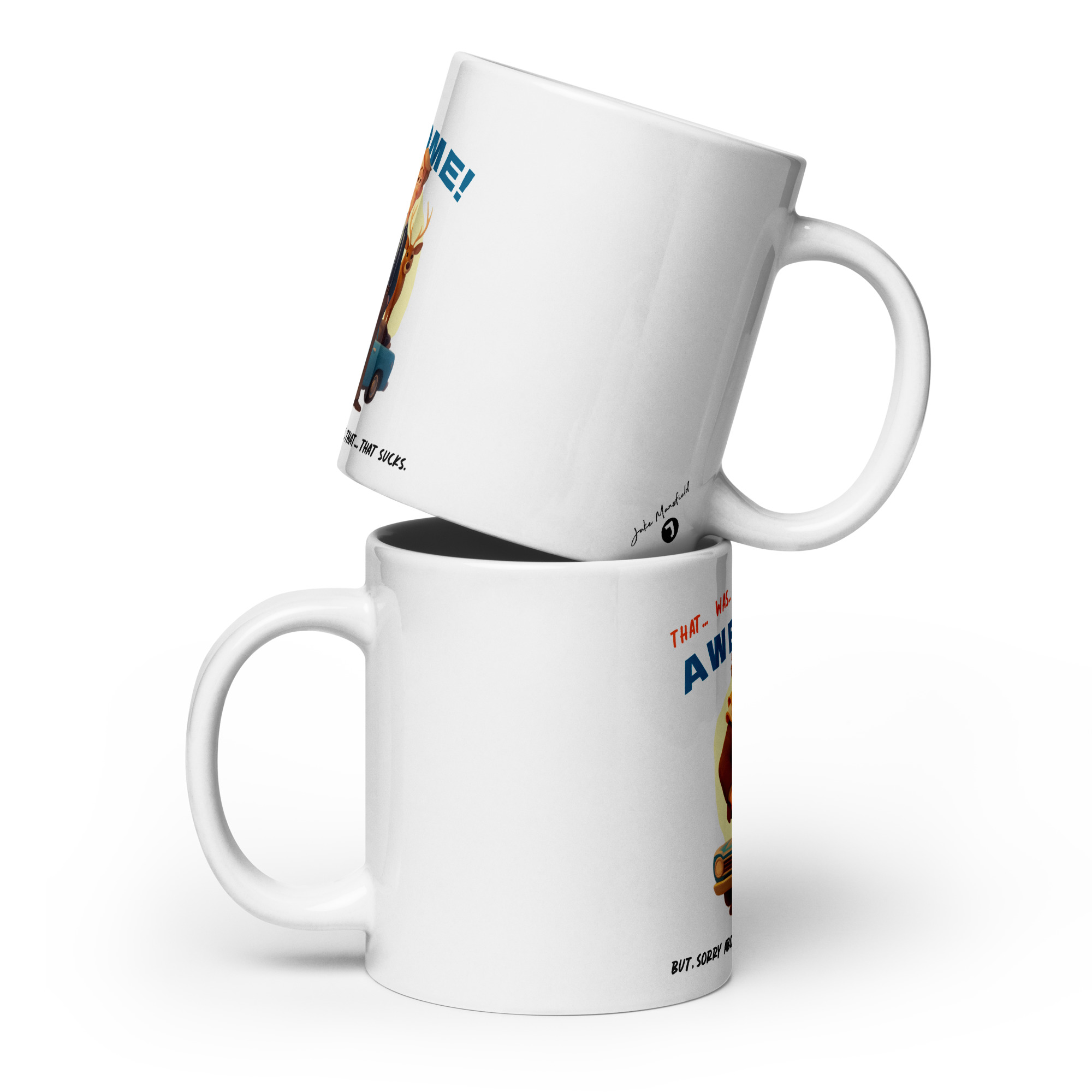 That was AWESOME! Because sometimes words just aren’t enough – White glossy mug - Image 5