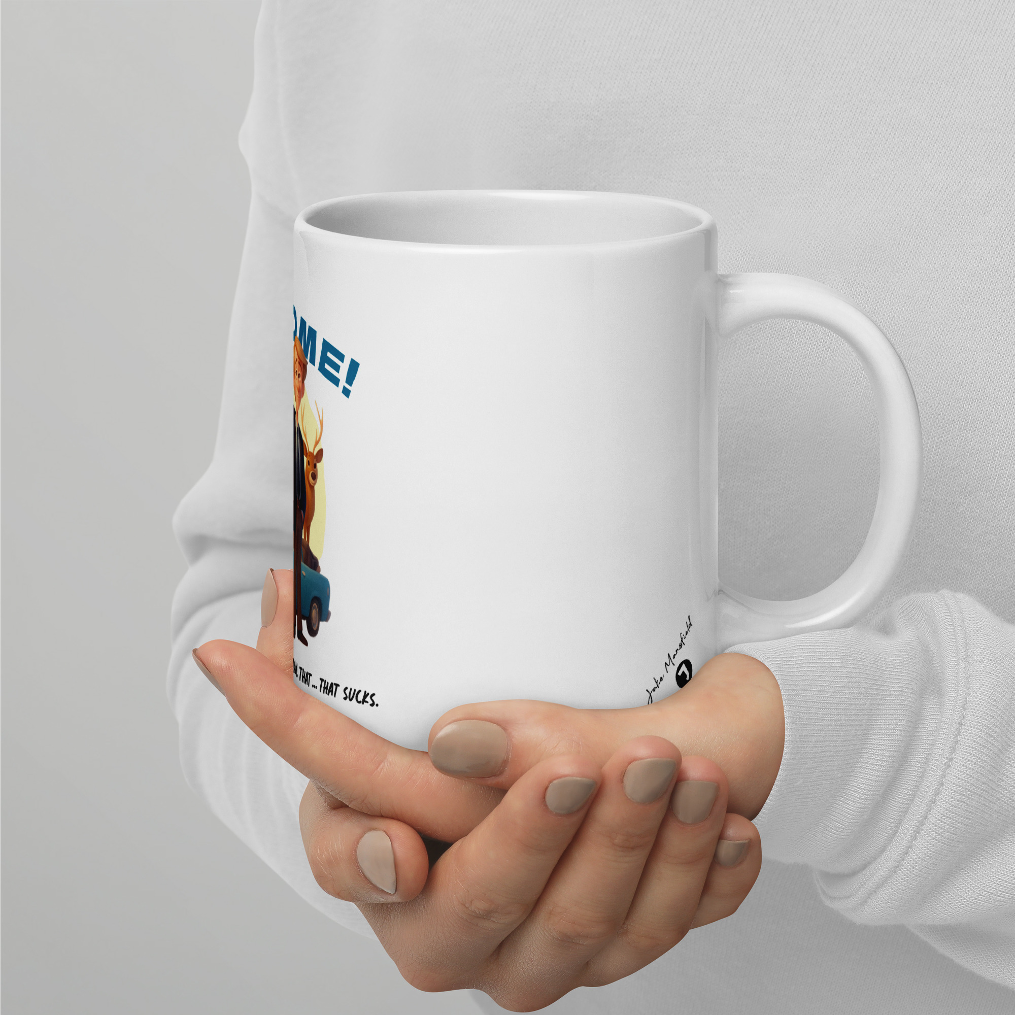 That was AWESOME! Because sometimes words just aren’t enough – White glossy mug - Image 2