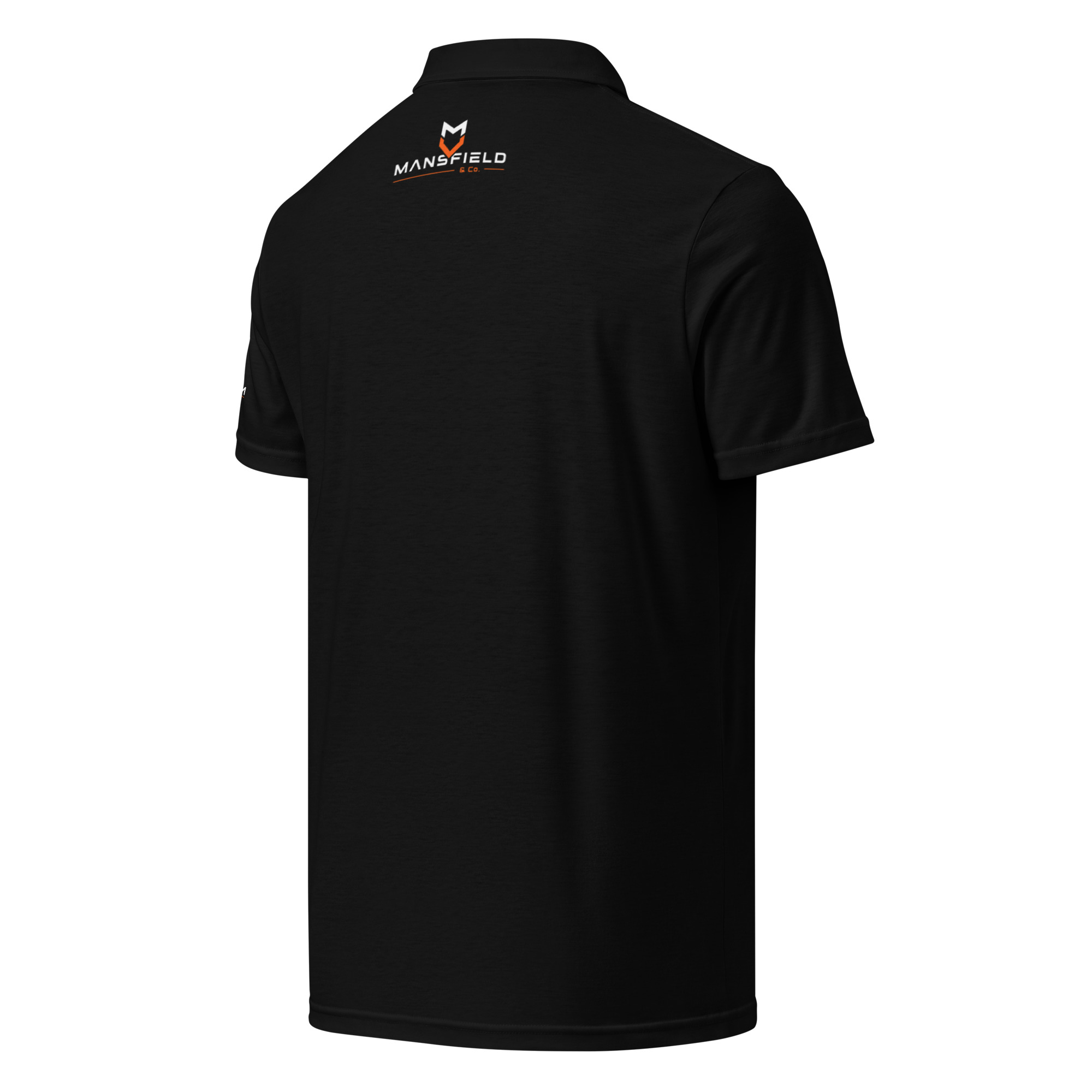 Mansfield and Company - Branded Logo - Men’s slim fit polo (Black)